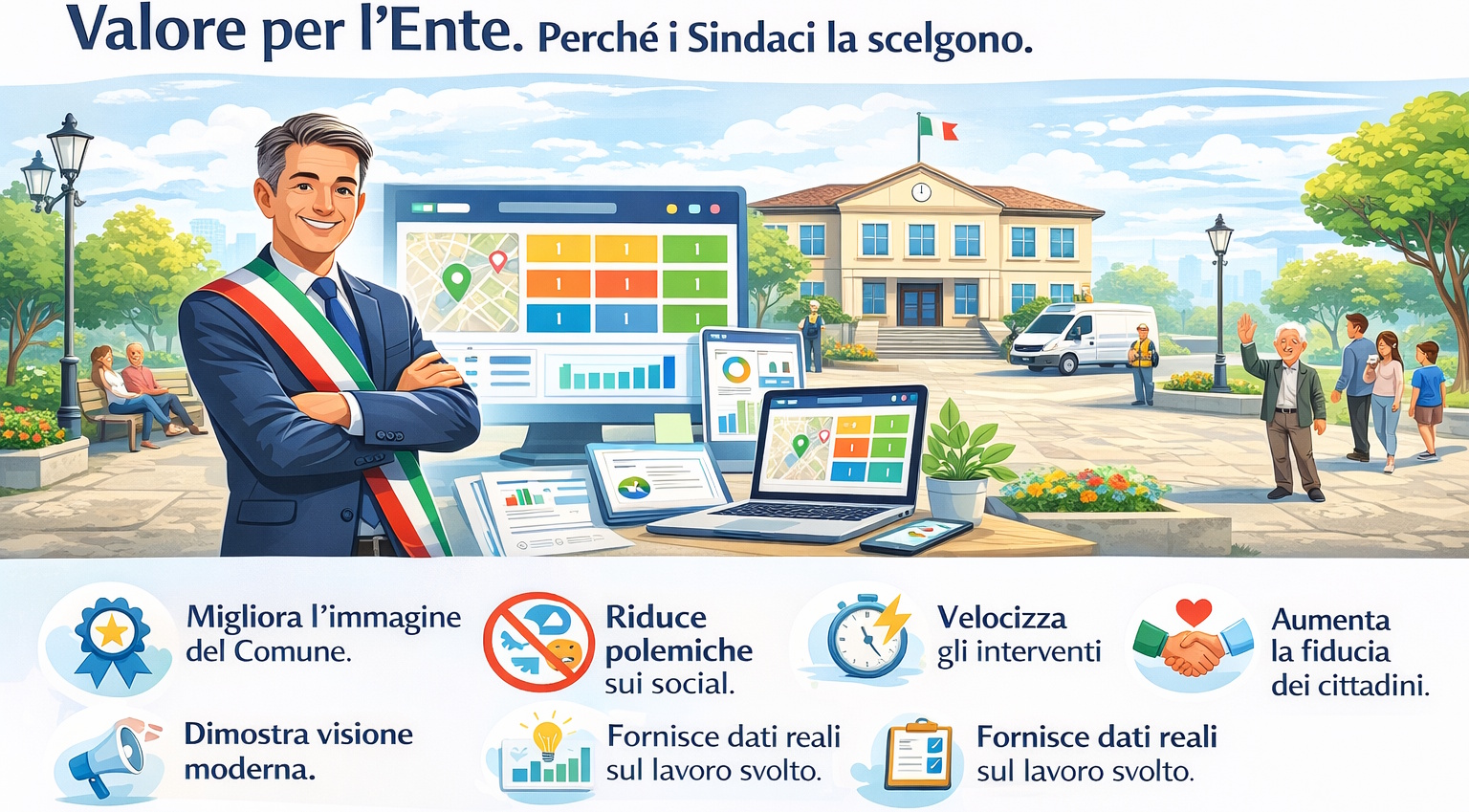 Sindaco e dashboard