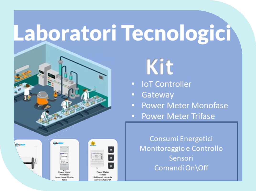 Kit per laboratori tecnologici, smart metering e controllo dei consumi